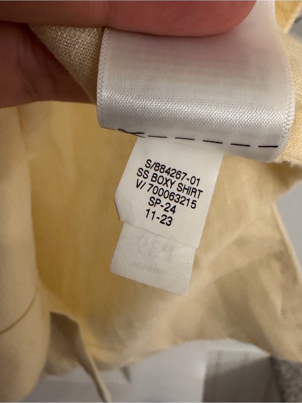 Banana Republic Linen Camp Shirt Butter Yellow XS - Picture 6 of 7